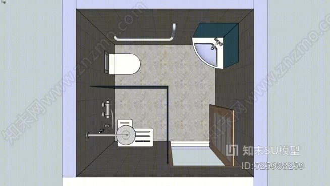 小浴室SU模型下载【ID:525988259】