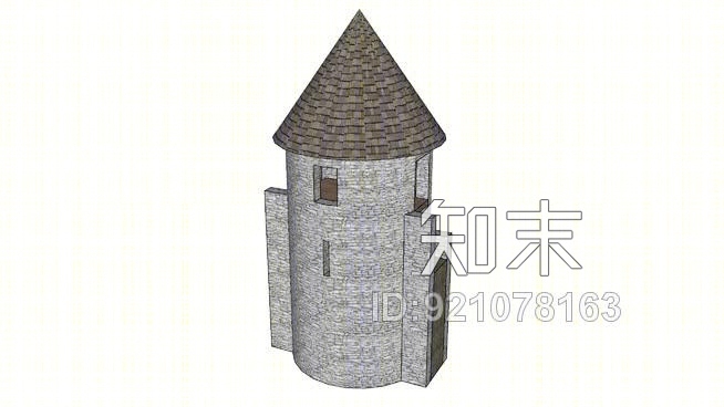 即时城城堡塔模块1SU模型下载【ID:921078163】