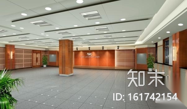 [北京]某写字楼多功能厅施工图（含效果）cad施工图下载【ID:161742154】