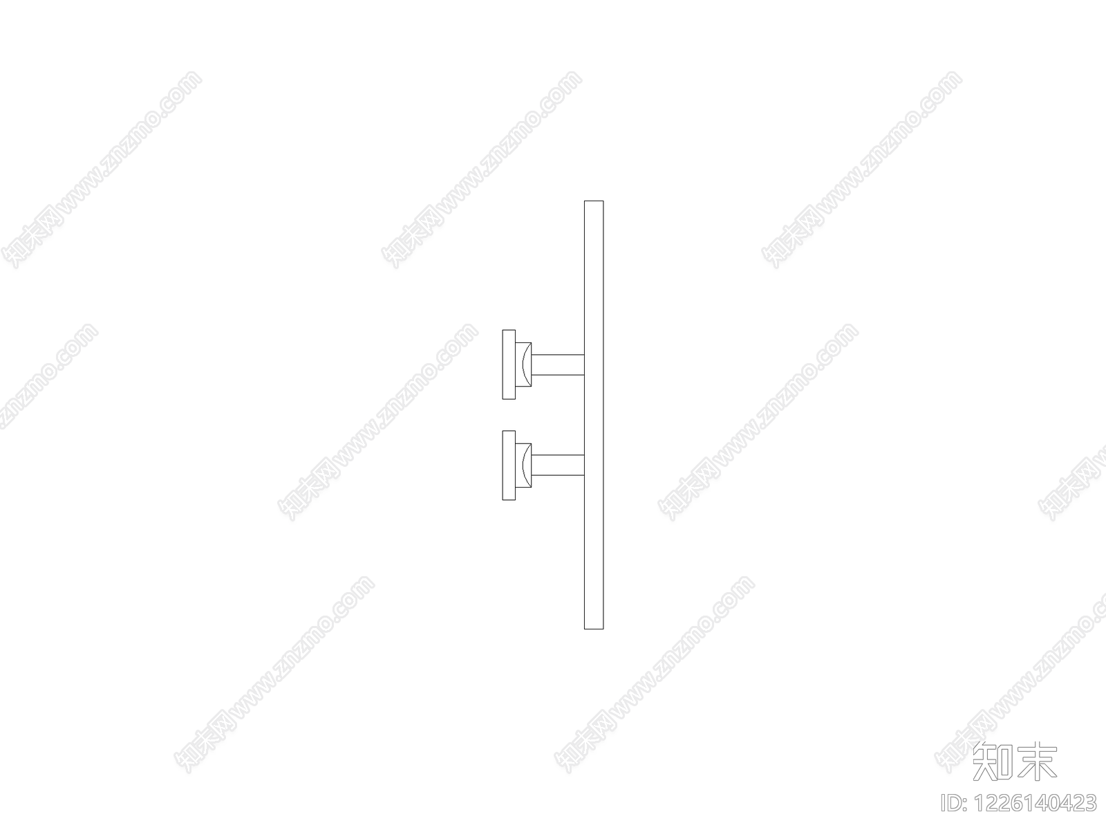 开关插座cad施工图下载【ID:1226140423】