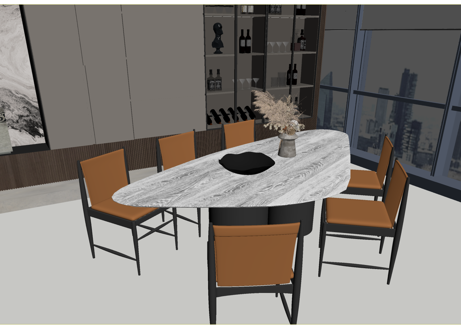 侘寂包厢3D模型下载【ID:1214817327】