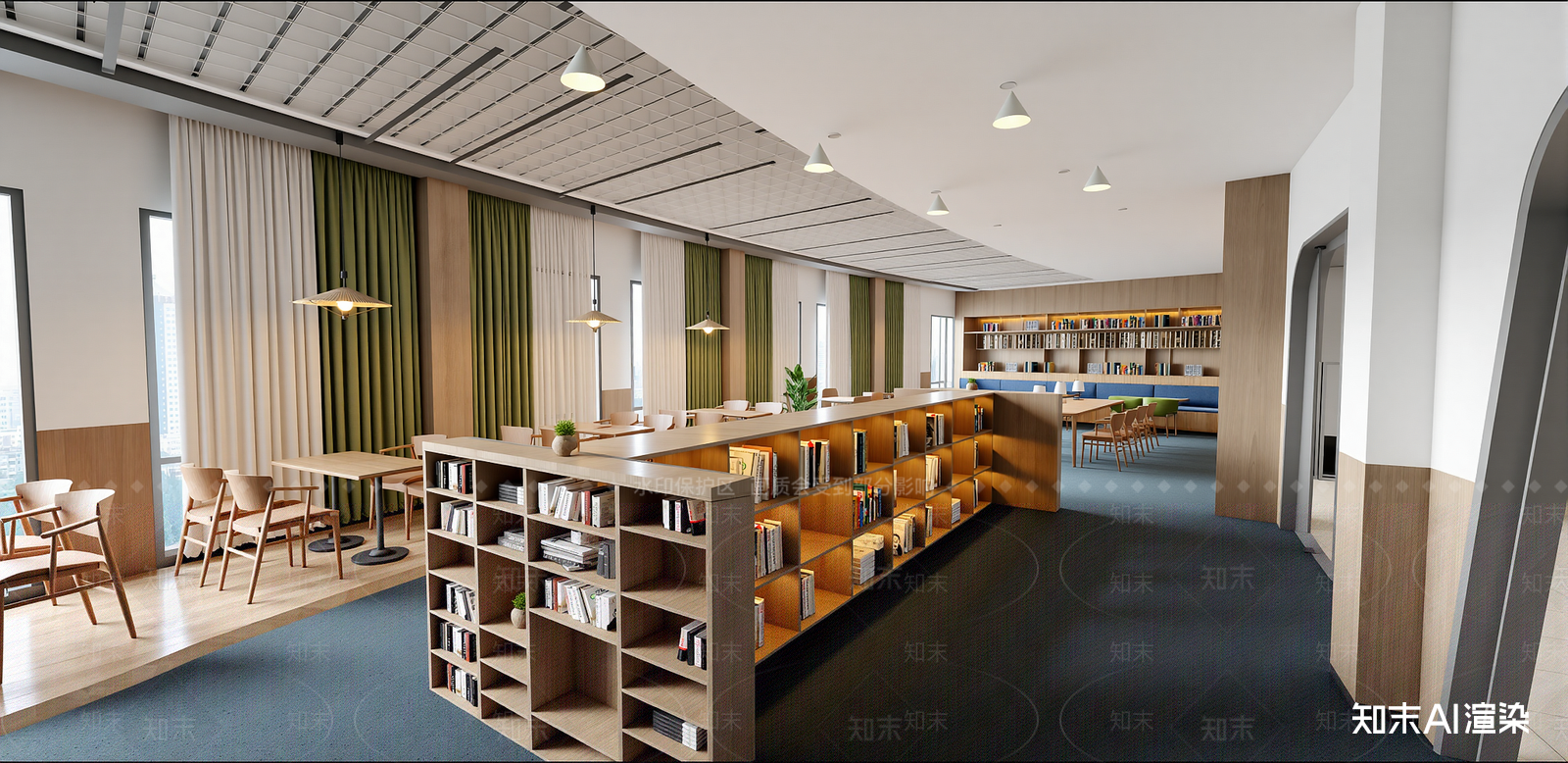 现代书店SU模型下载【ID:1216023223】