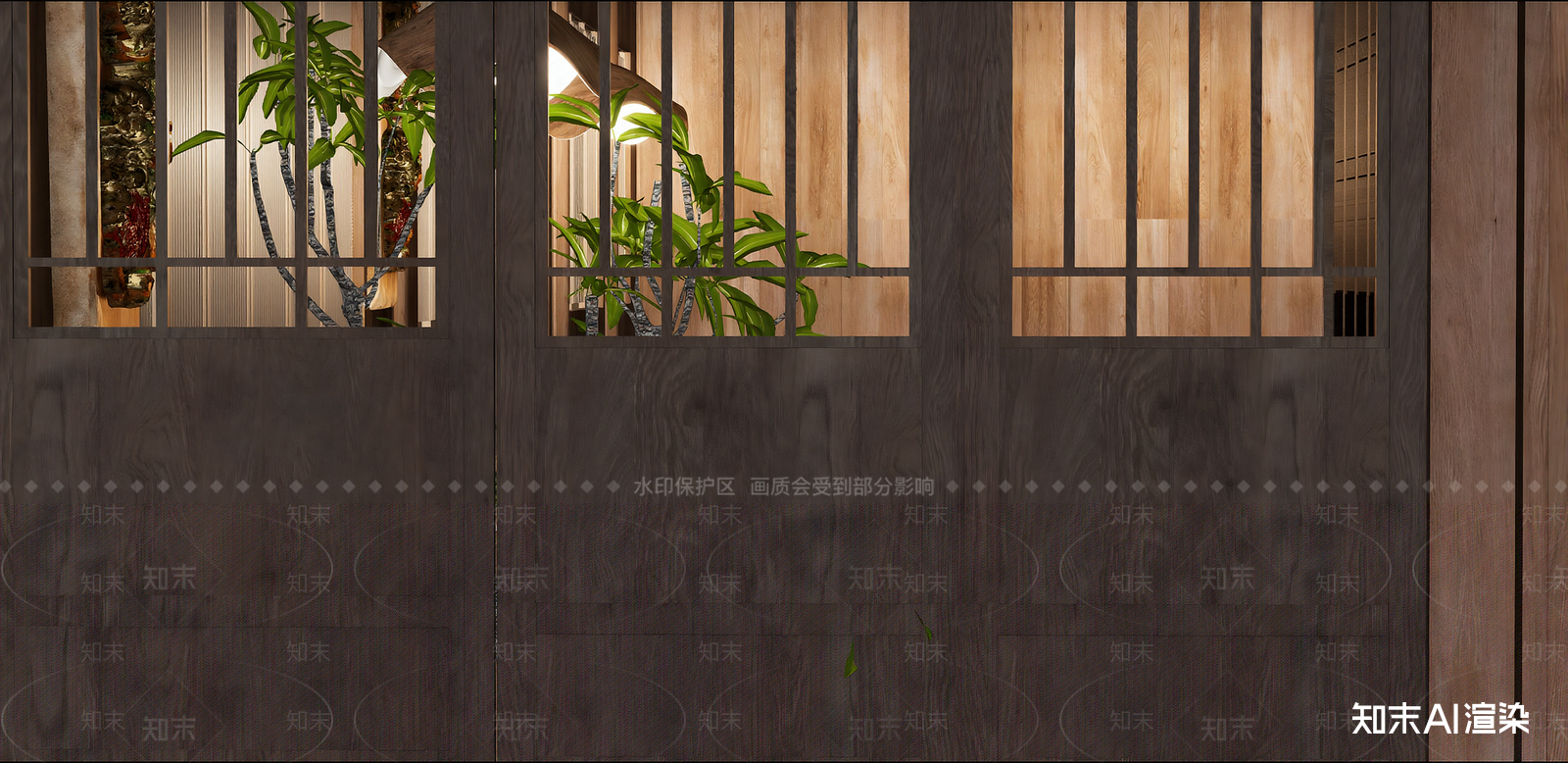 新中式中餐厅SU模型下载【ID:1216026055】