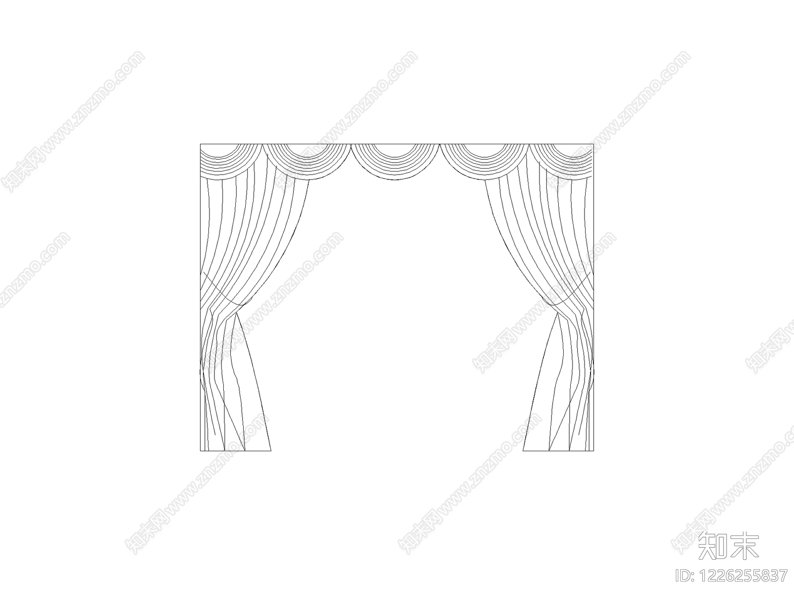 窗帘CAD图纸