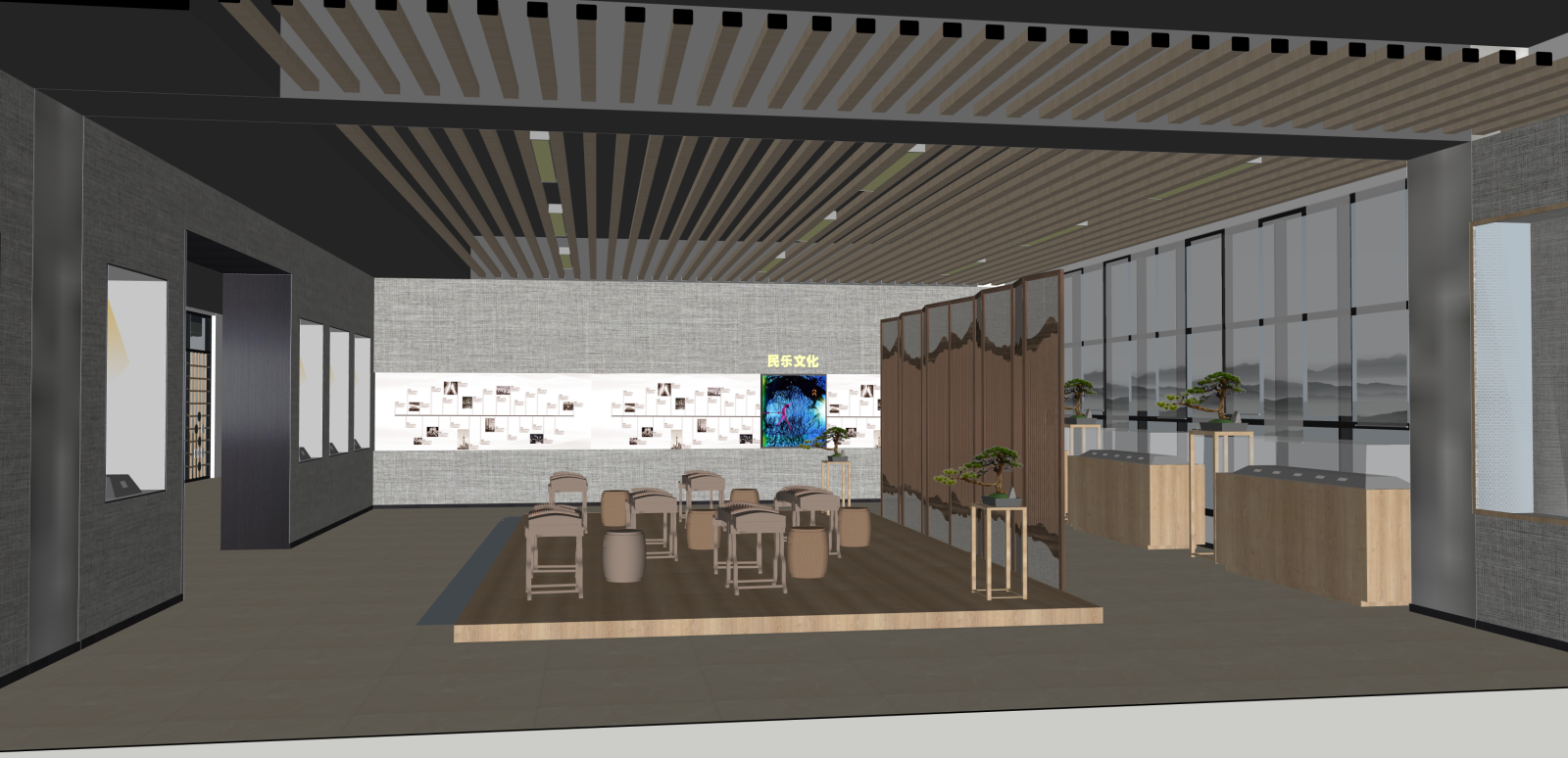 现代其他文化空间SU模型下载【ID:1216079500】