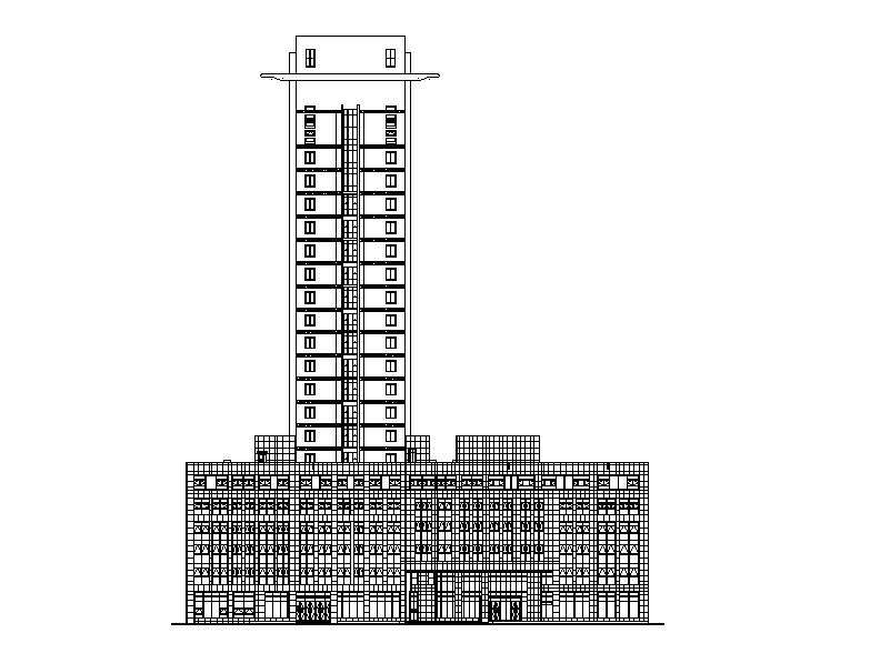 [河南]知名金融中心综合办公大楼外立面改造建筑施工图施工图下载【ID:165620197】