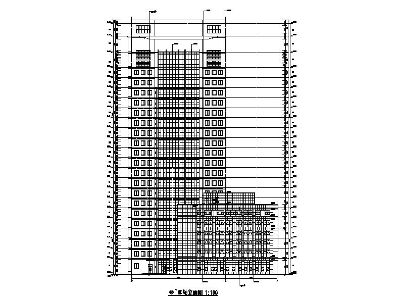 [河南]知名金融中心综合办公大楼外立面改造建筑施工图施工图下载【ID:165620197】