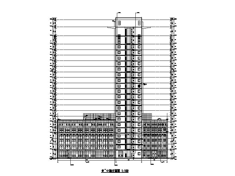 [河南]知名金融中心综合办公大楼外立面改造建筑施工图施工图下载【ID:165620197】