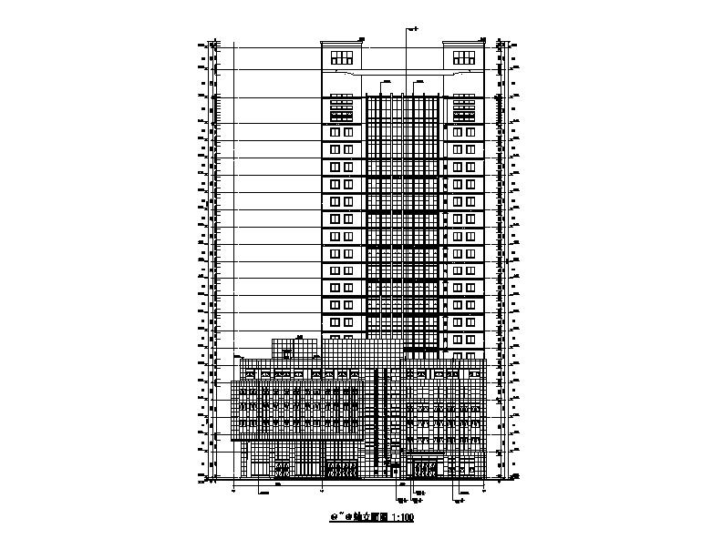 [河南]知名金融中心综合办公大楼外立面改造建筑施工图施工图下载【ID:165620197】