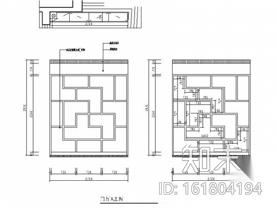 花园洋房区精品美式风格三居室装修施工图（含效果）cad施工图下载【ID:161804194】