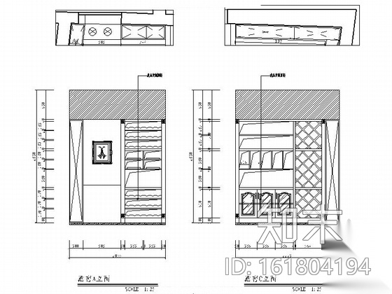 花园洋房区精品美式风格三居室装修施工图（含效果）cad施工图下载【ID:161804194】