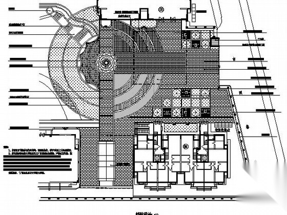 [杭州]某居住区局部区域景观工程施工图cad施工图下载【ID:161095181】