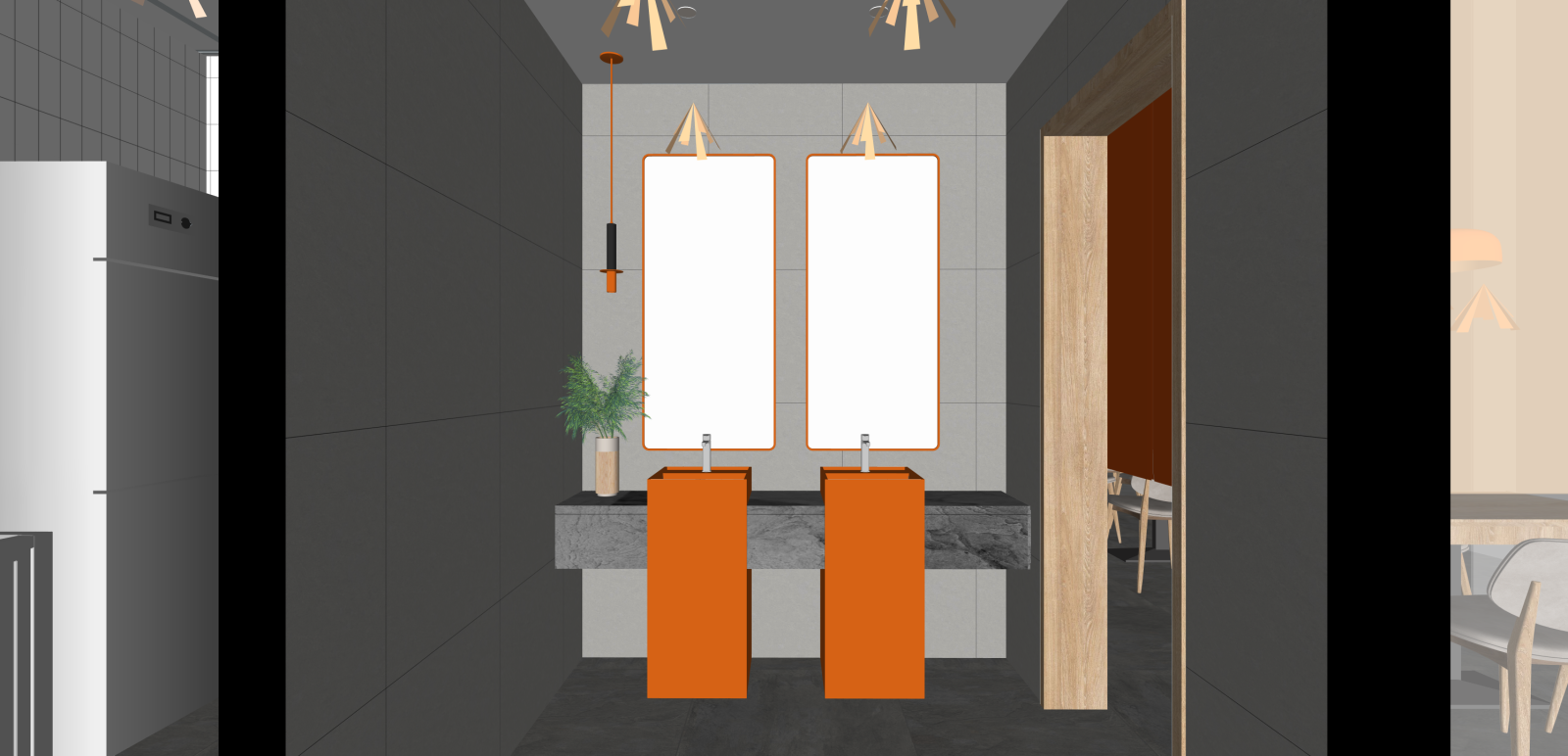 现代后厨SU模型下载【ID:1216002051】