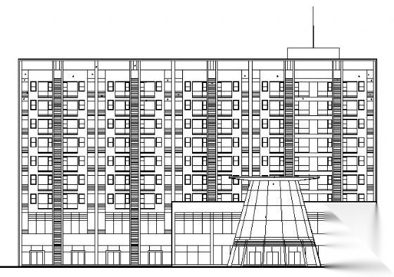 成都十里彩云间A座九层住宅楼建筑方案图cad施工图下载【ID:149852116】