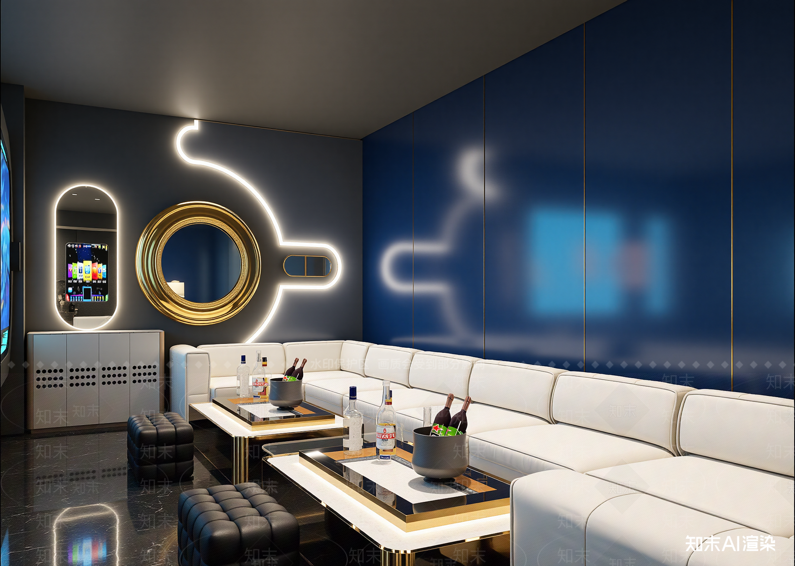 现代酒吧3D模型下载【ID:1214416805】