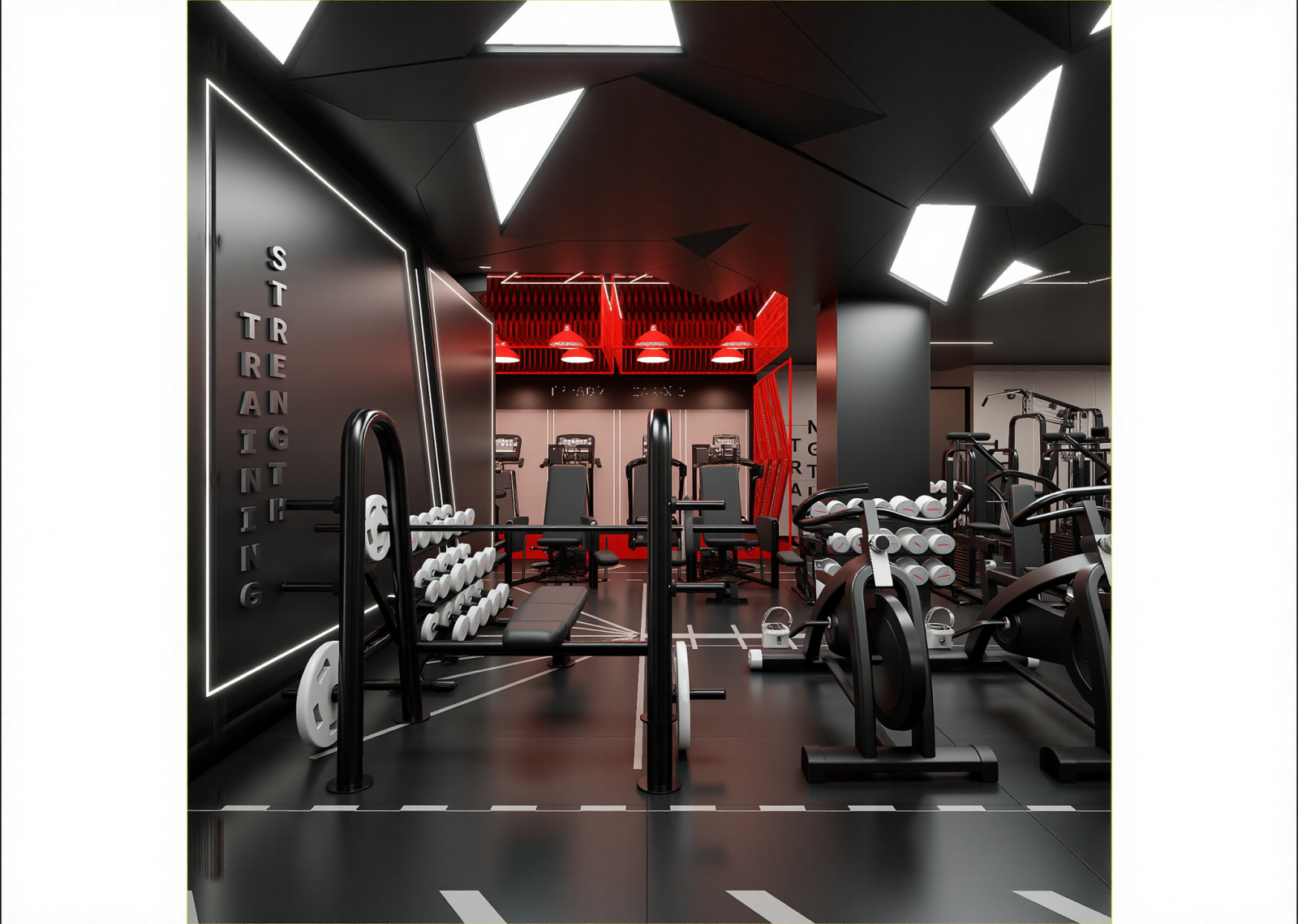 工业健身房3D模型下载【ID:1215053096】