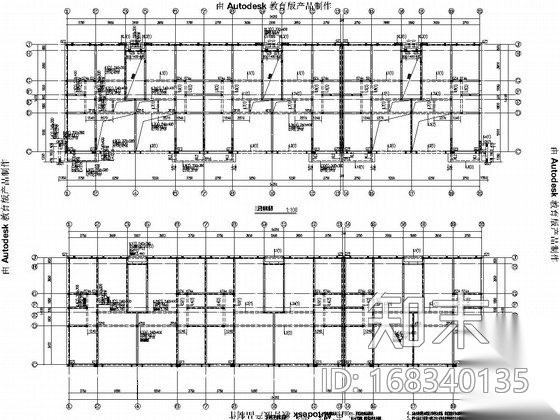 [农村住宅]四层砌体结构施工图（碎石挤密桩）施工图下载【ID:168340135】