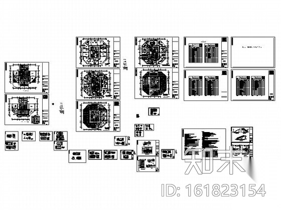 [福建]某综合办公大楼局部装修图cad施工图下载【ID:161823154】