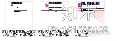 [深圳]某现代精装国际公寓偶数层户型室内竣工图cad施工图下载【ID:161685159】