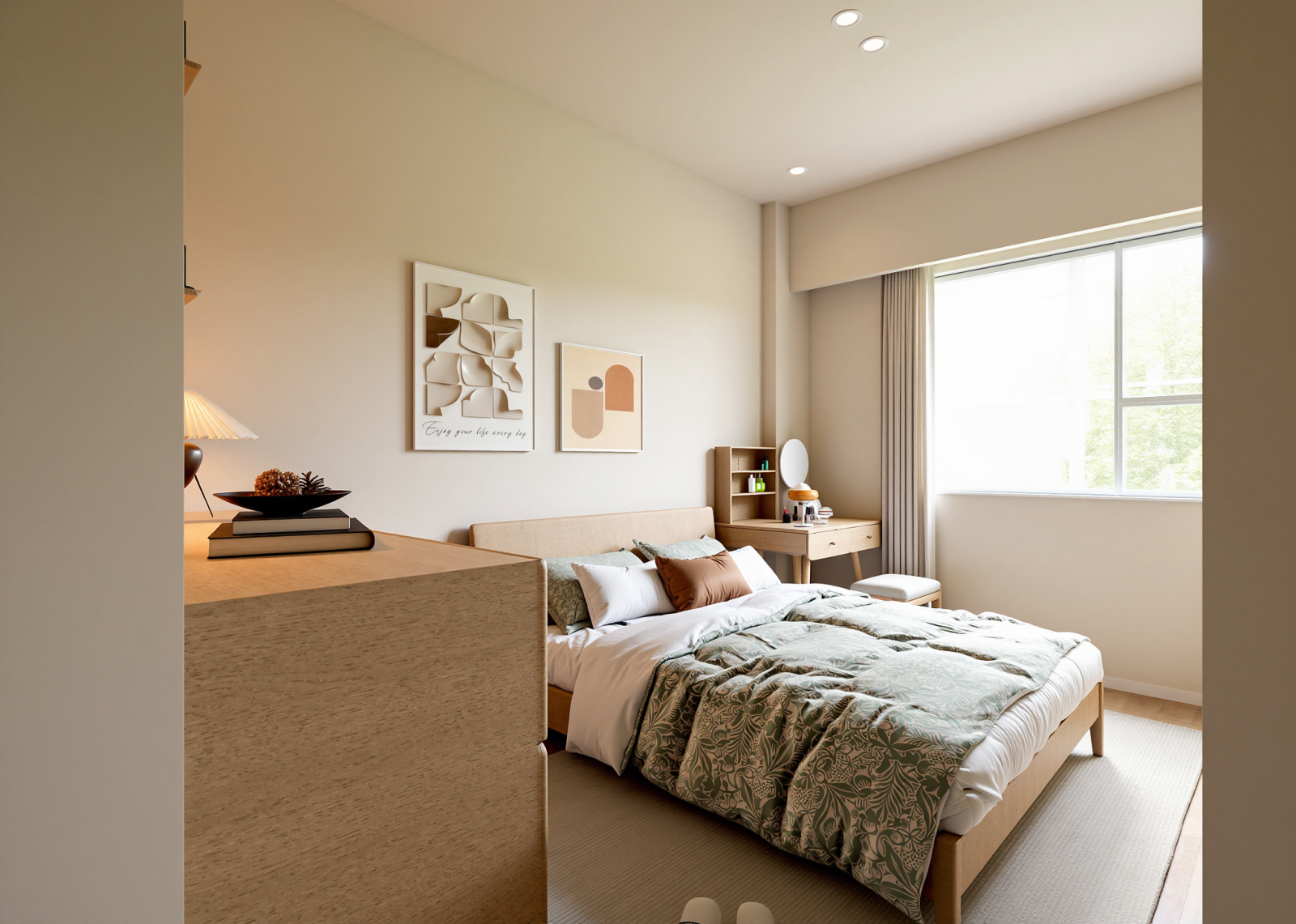 北欧家居卧室3D模型下载【ID:1215134020】