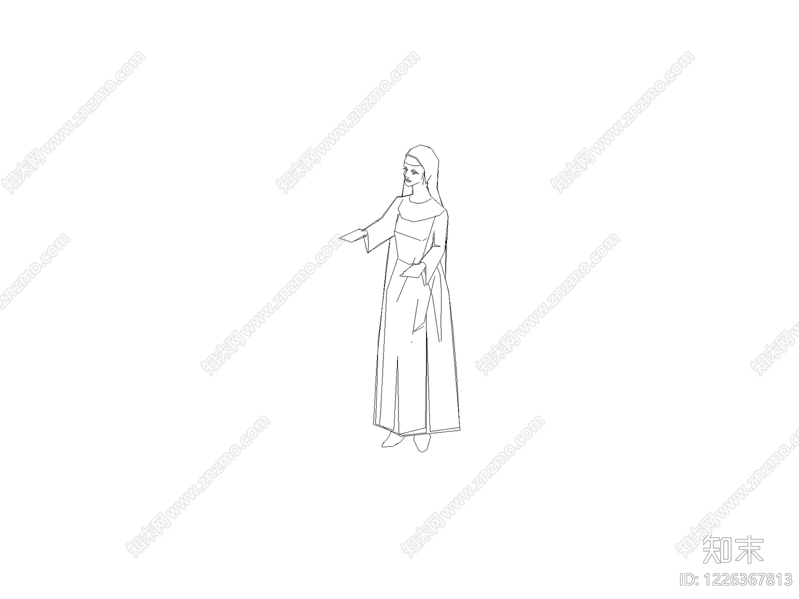 人物cad施工图下载【ID:1226367813】