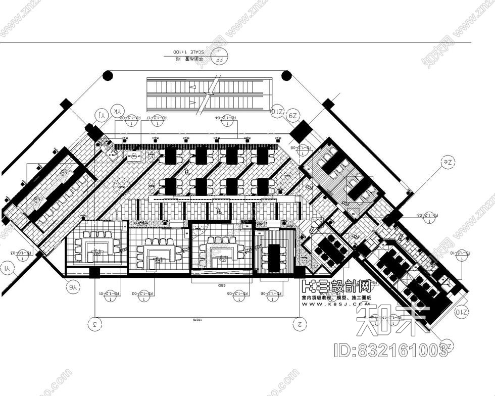 日式料理日式风格餐厅全套CAD施工图含效图施工图下载【ID:832161003】