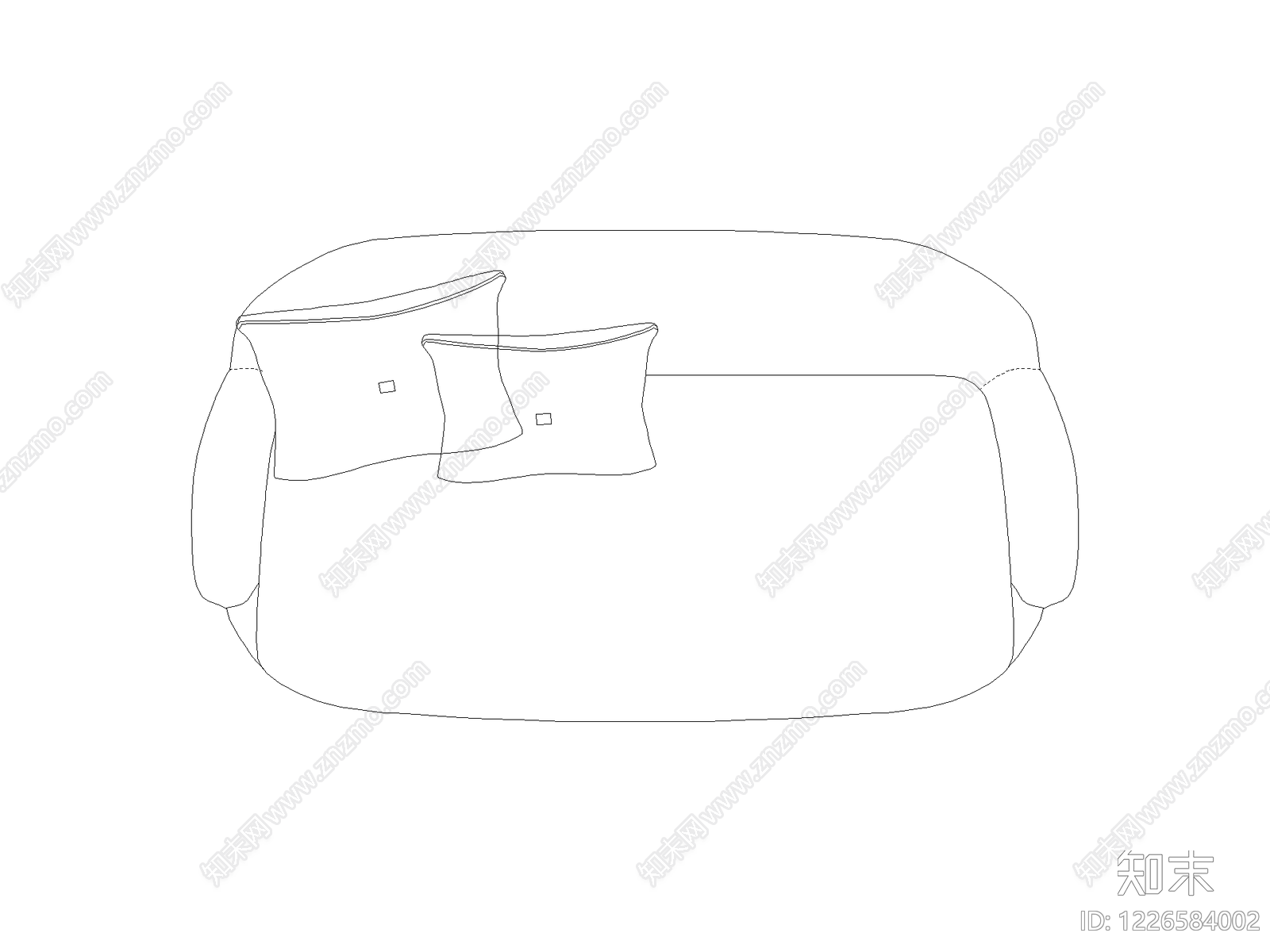 沙发cad施工图下载【ID:1226584002】