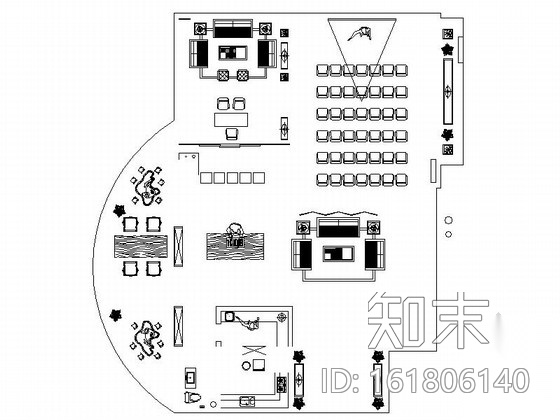 [河北]雅致现代珠宝会所室内装修施工图（含效果）cad施工图下载【ID:161806140】