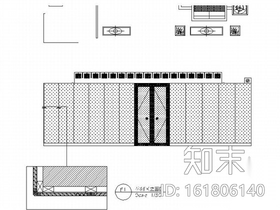 [河北]雅致现代珠宝会所室内装修施工图（含效果）cad施工图下载【ID:161806140】