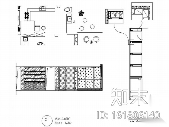 [河北]雅致现代珠宝会所室内装修施工图（含效果）cad施工图下载【ID:161806140】