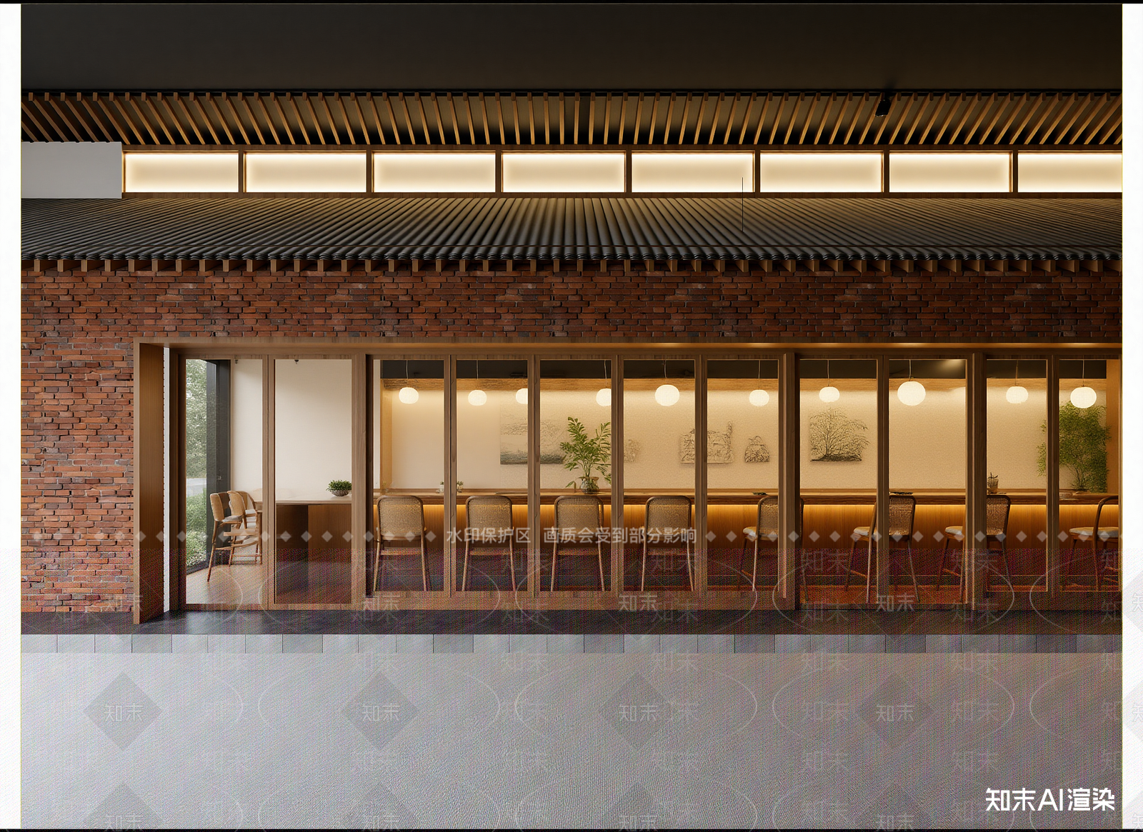 侘寂咖啡厅3D模型下载【ID:1214602573】
