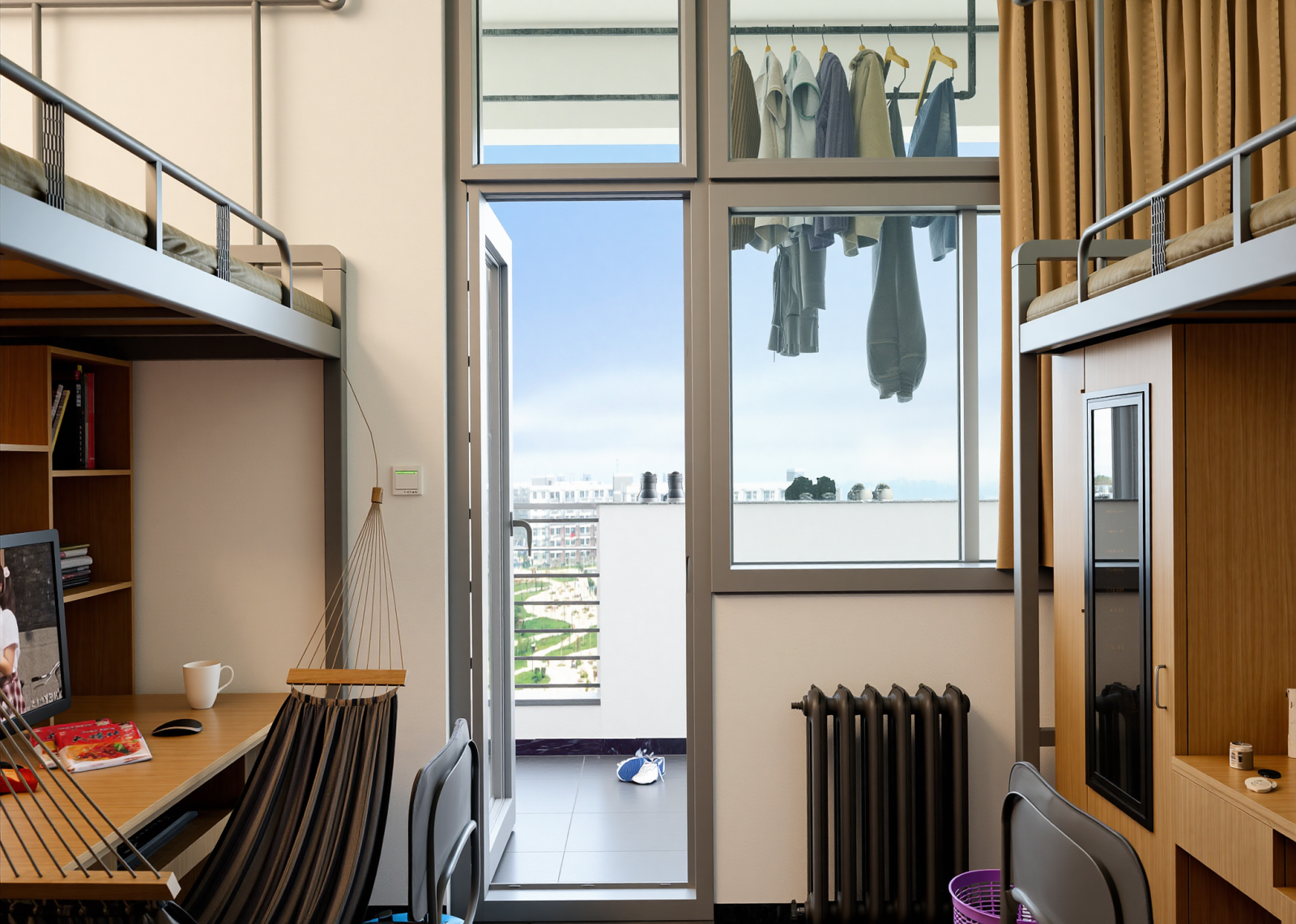 现代宿舍3D模型下载【ID:1214716183】