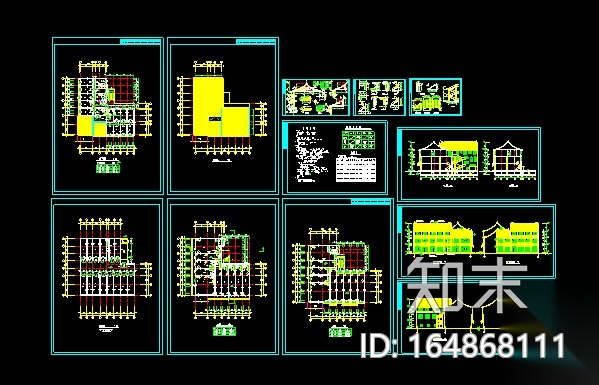 46套古建筑设计施工图（四合院、清真寺、祠堂教堂寺庙宫...施工图下载【ID:164868111】