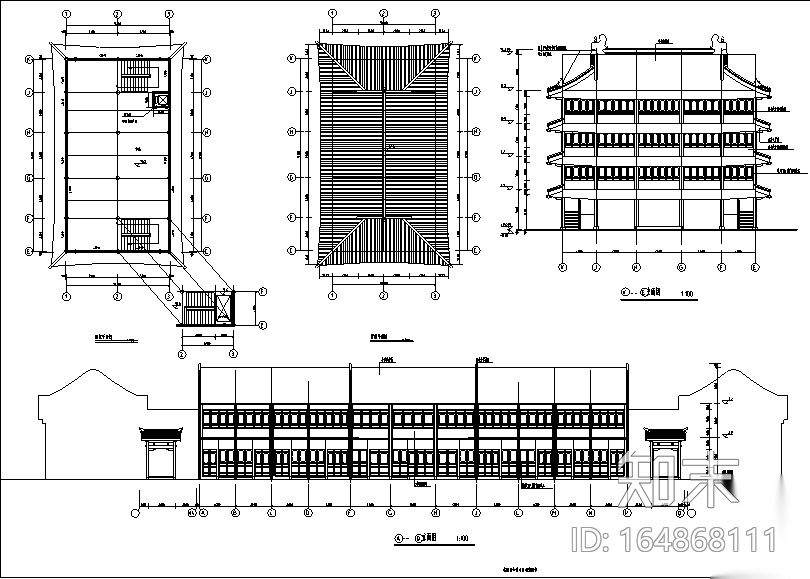 46套古建筑设计施工图（四合院、清真寺、祠堂教堂寺庙宫...施工图下载【ID:164868111】