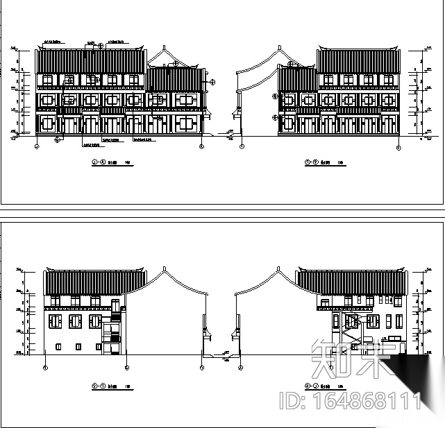 46套古建筑设计施工图（四合院、清真寺、祠堂教堂寺庙宫...施工图下载【ID:164868111】