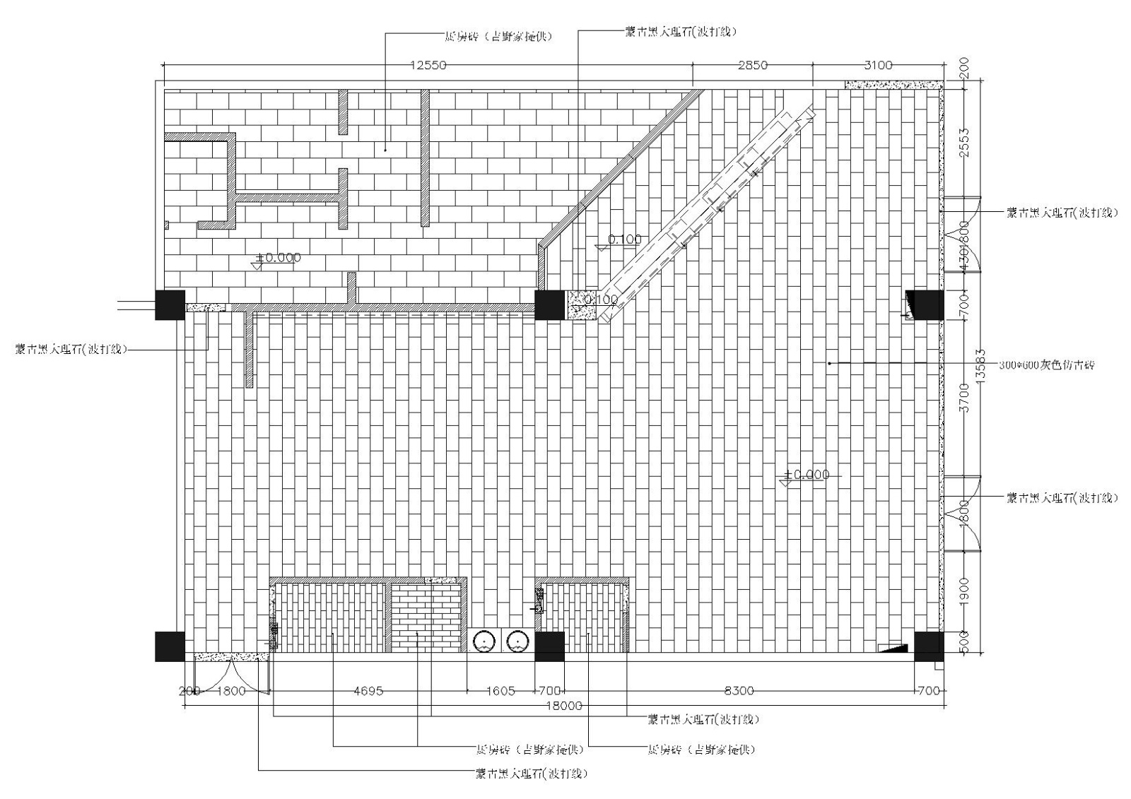 [北京]242㎡吉野家快餐厅室内施工图+效果图施工图下载【ID:160424132】