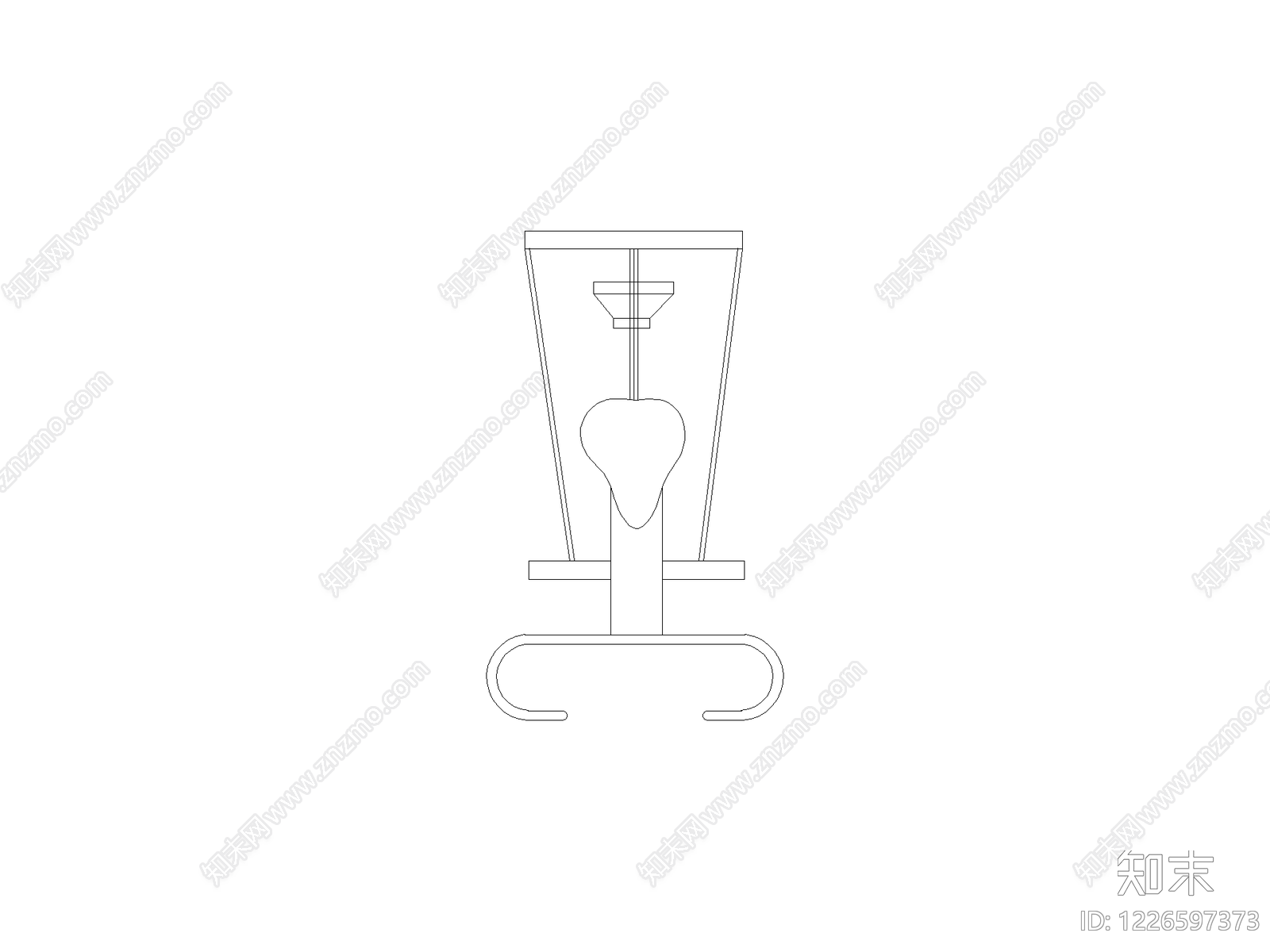 椅子cad施工图下载【ID:1226597373】
