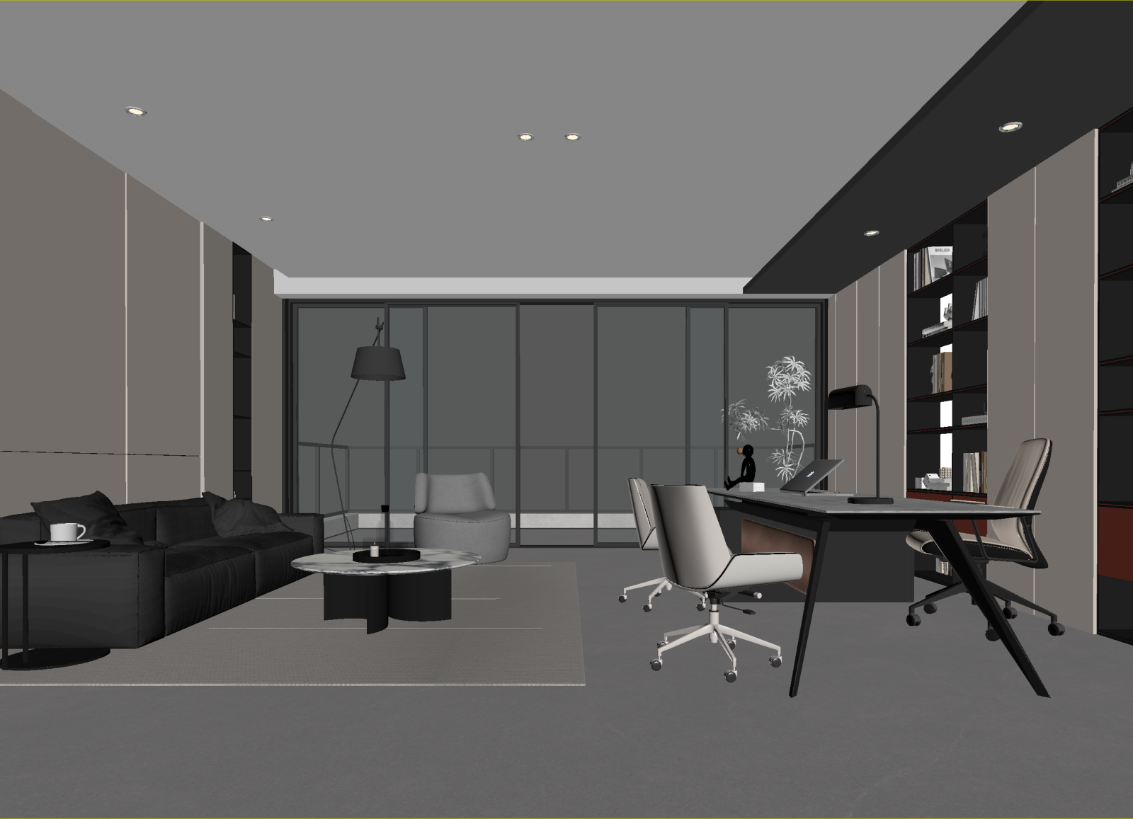 现代客餐厅3D模型下载【ID:1215036775】