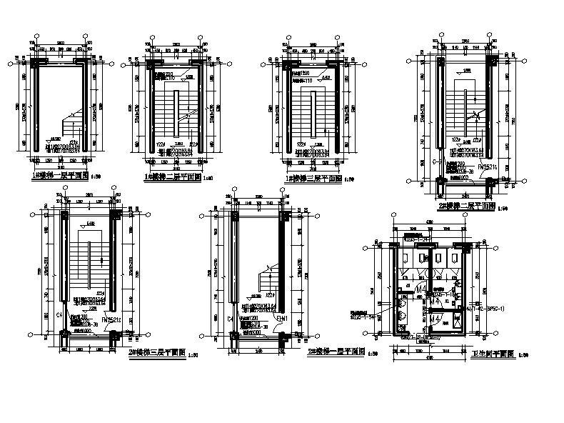 [宁夏]三层坡屋顶石材幕墙综合性办公楼建筑施工图（全...施工图下载【ID:151408174】