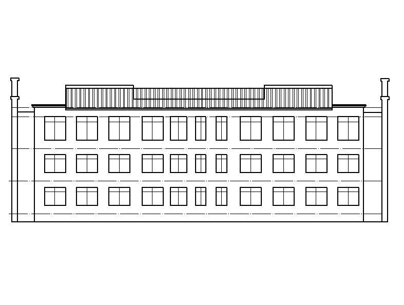 [宁夏]三层坡屋顶石材幕墙综合性办公楼建筑施工图（全...施工图下载【ID:151408174】