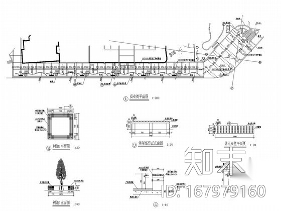 树池坐凳施工图全集施工图下载【ID:167979160】