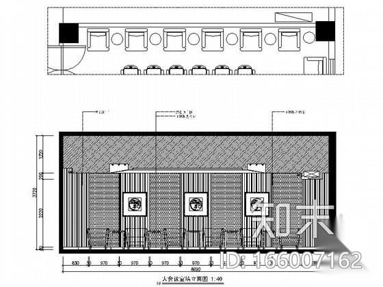 [重庆]现代贷款公司办公空间装修图（含效果）cad施工图下载【ID:166007162】