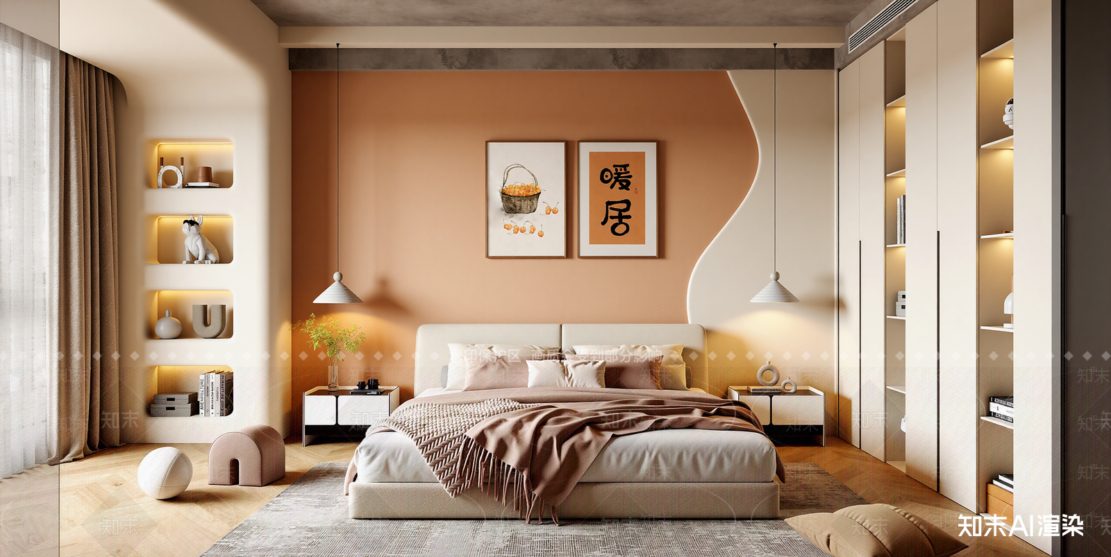 现代家居卧室SU模型下载【ID:1215925437】