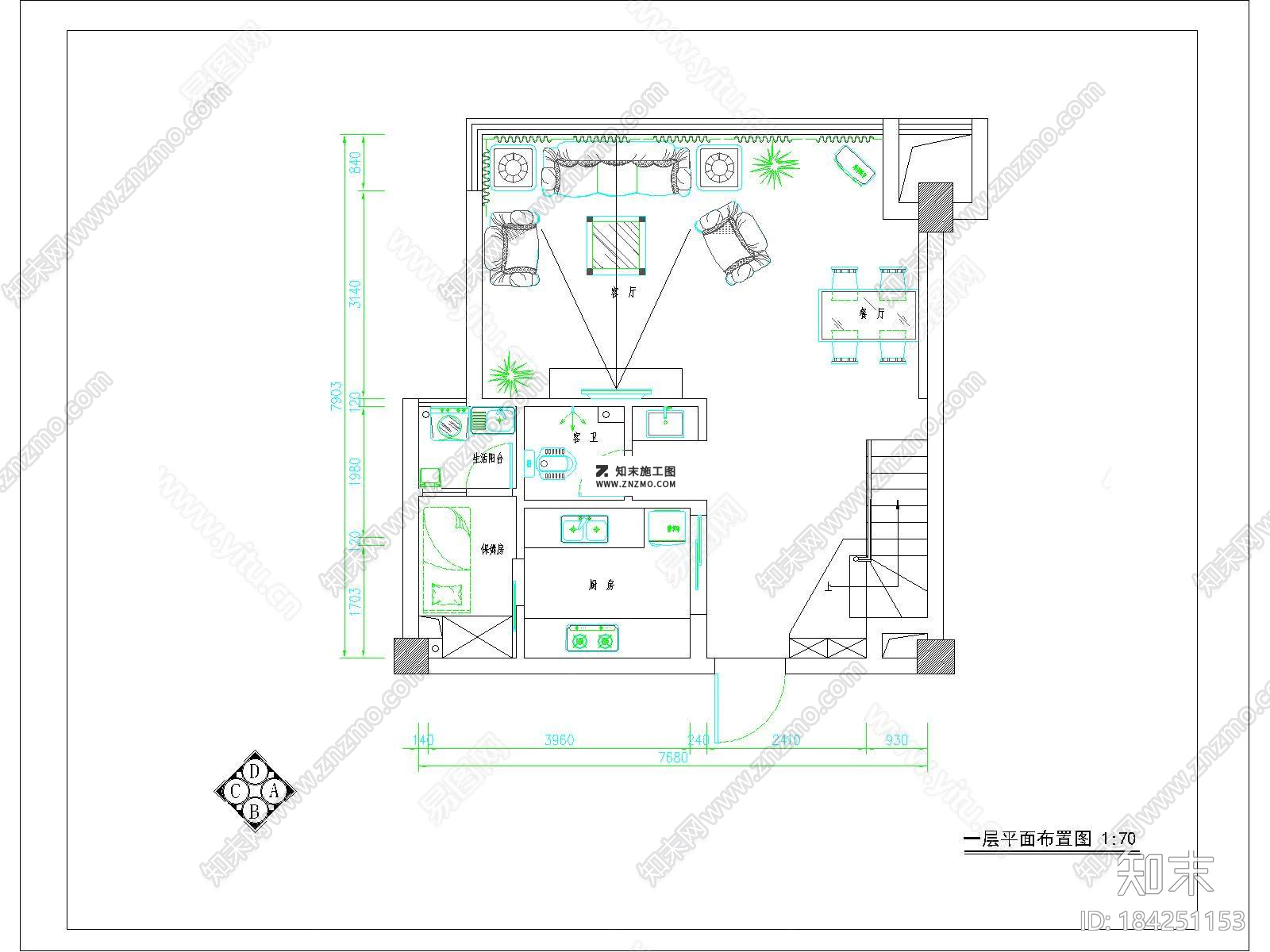 二层欧式别墅CAD设计施工图实景照片下载施工图下载【ID:184251153】