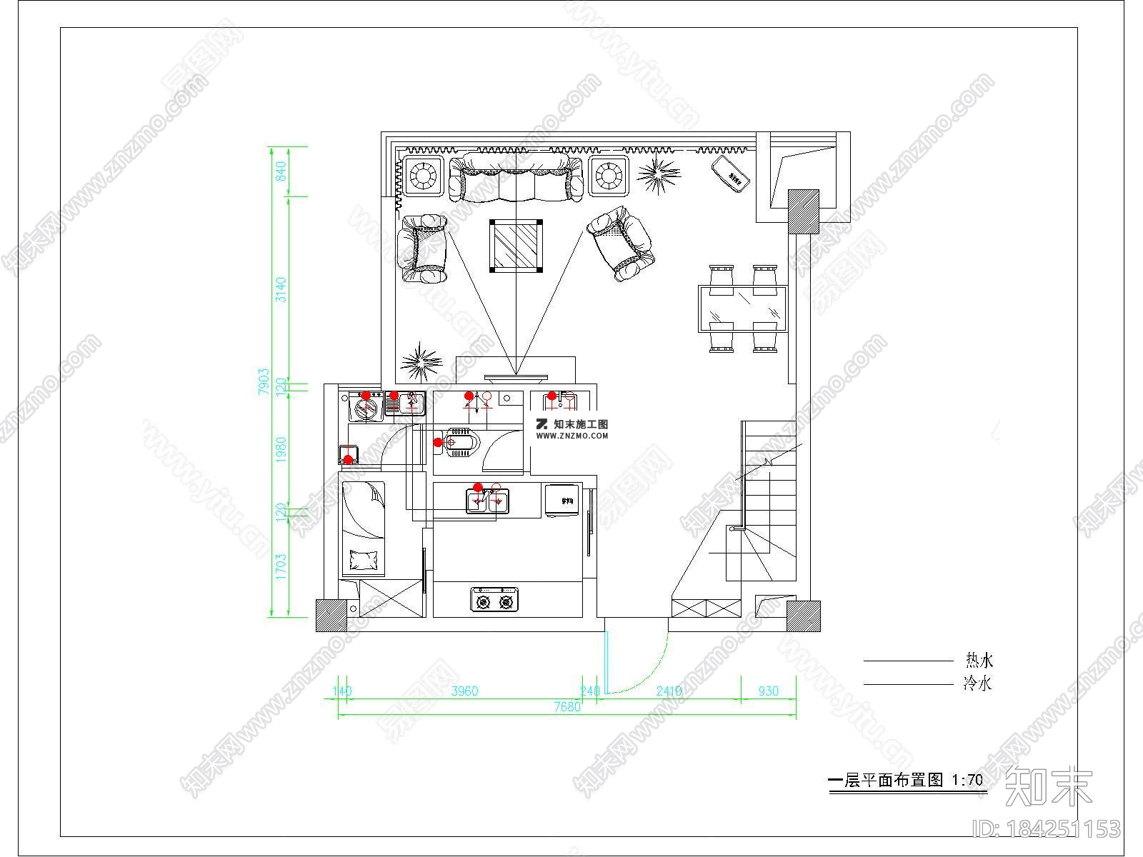 二层欧式别墅CAD设计施工图实景照片下载施工图下载【ID:184251153】