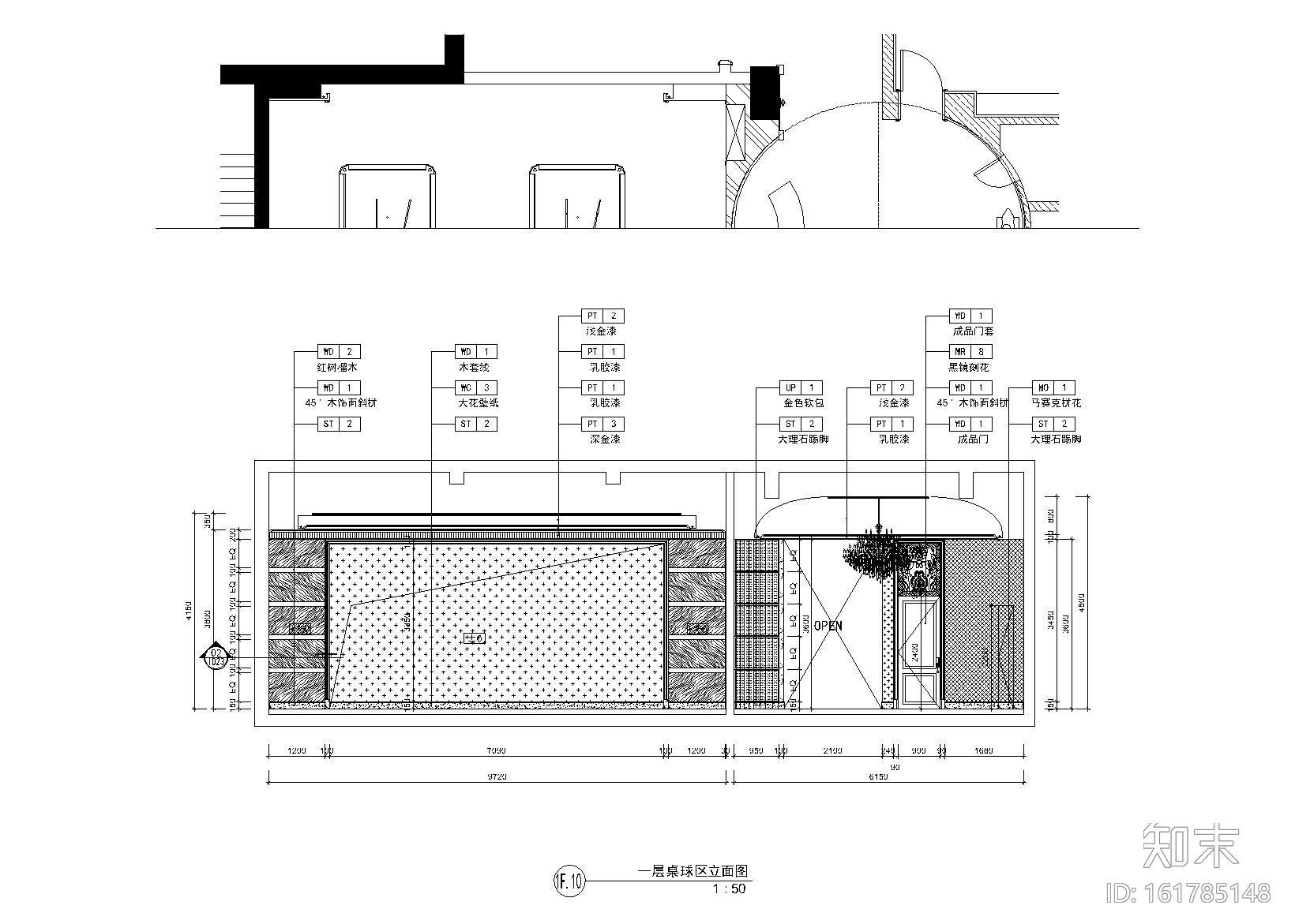 新疆乌鲁木齐丁香花园会所施工图+效果图施工图下载【ID:161785148】