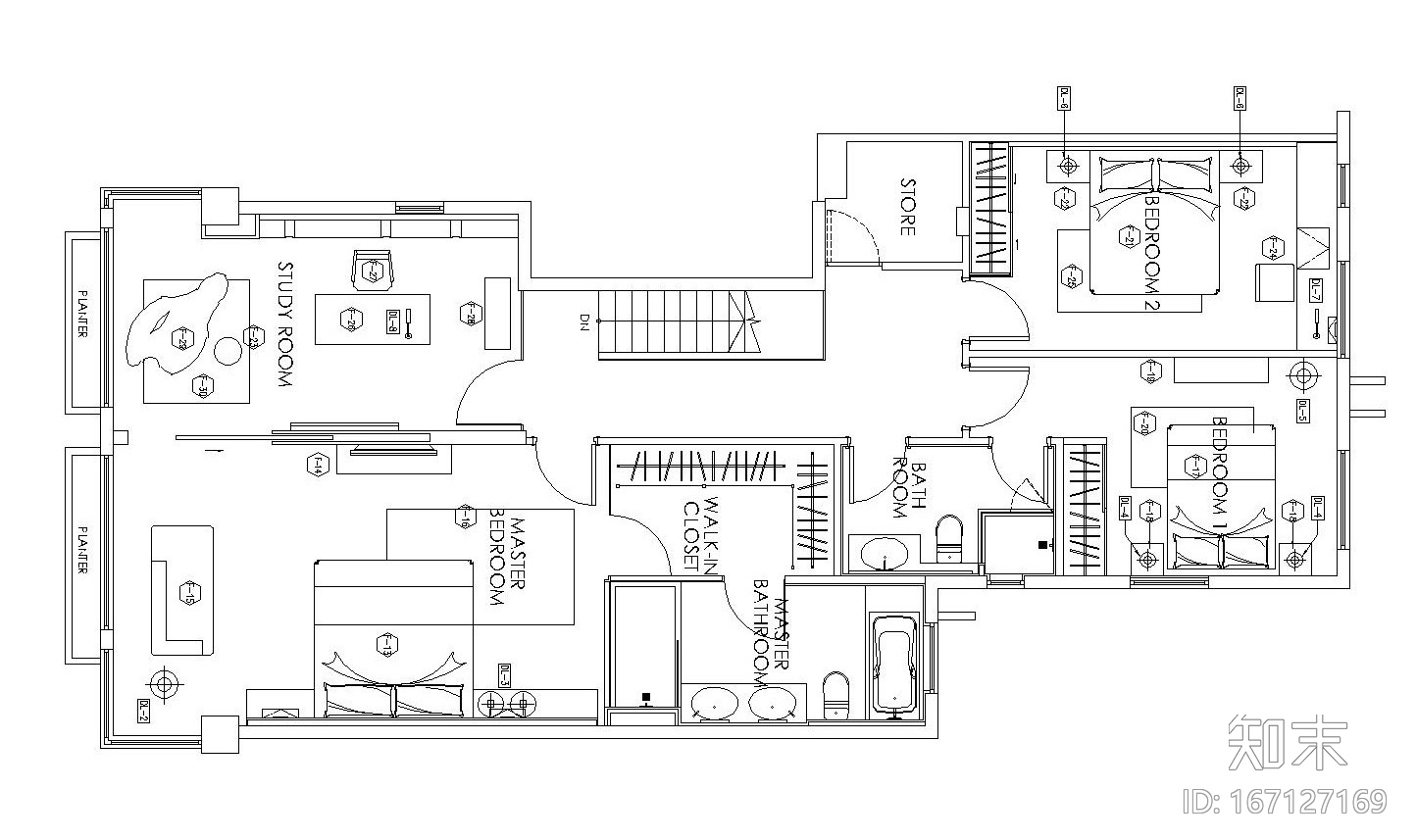 香港浅水湾样板间装修全套施工图（附实景照片）cad施工图下载【ID:167127169】