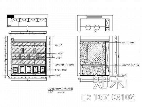 [北京]精品豪华欧式三层复式别墅室内装修施工图cad施工图下载【ID:165103102】