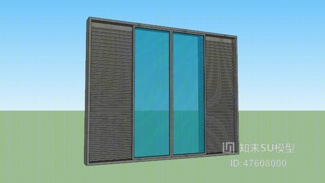 推拉门SU模型下载【ID:219317221】