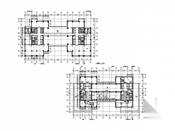 [上海]46层超高层玻璃幕墙办公楼建筑施工图（知名建筑设...cad施工图下载【ID:165423138】